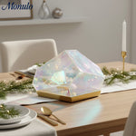 Load image into Gallery viewer, Nera Glass Gem Table Lamp with Prismatic Light Play - Living Room Bedroom Accent