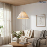 Bild in Gallery-Viewer laden, Blossine geschichtete Leinenpendelleuchte – Sanftes Umgebungslicht für Wohnzimmer und Eingänge