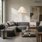 Bild in Gallery-Viewer laden, Blossine geschichtete Leinenpendelleuchte – Sanftes Umgebungslicht für Wohnzimmer und Eingänge