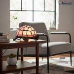 Load image into Gallery viewer, TiffStar Tortoise Art Glass Accent Lamp – Retro Style Decorative Bedside Lamp for Cozy Reading