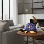Load image into Gallery viewer, TiffStar Tortoise Art Glass Accent Lamp – Retro Style Decorative Bedside Lamp for Cozy Reading