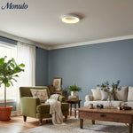 Charger l'image dans la visionneuse de galerie, Lampe de plafond Lumiflexa Sleek Circle - Design minimaliste pour salons modernes