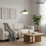 Charger l'image dans la visionneuse de galerie, Suspension Oribela Sleek Saucer au profil fin – Lampe suspendue moderne et minimaliste pour salle à manger et îlot de cuisine