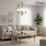 Charger l'image dans la visionneuse de galerie, Lustre sphérique en pierre de luxe moderne Radiara, design sculptural en couches pour salon et hall d'entrée