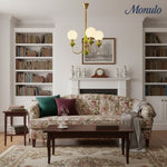 Charger l'image dans la visionneuse de galerie, Lustre sphérique en pierre de luxe moderne Radiara, design sculptural en couches pour salon et hall d'entrée