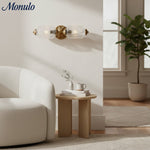 Charger l'image dans la visionneuse de galerie, Applique murale vintage en verre laiteux festonné Eloise - Éclairage d'appoint moderne pour salle de bain et chambre