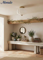 Charger l'image dans la visionneuse de galerie, Plafonnier semi-encastré rétro Eloise Milk