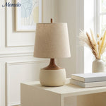 Load image into Gallery viewer, Avero Ambient Table Lamp with Artistic Ribbed Fabric Surface for Sofa Side Table and Desk