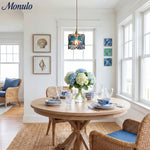 Cargar imagen en el visor de la Galería, Lámpara colgante de vidrio artístico Vintagia - Estilo Tiffany vintage para isla de cocina