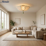 Cargar imagen en el visor de la Galería, Lámpara de techo Valoflor artística con pétalos florales y estilo escultórico en capas para salas de estar y dormitorios