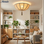 Cargar imagen en el visor de la Galería, Lámpara de techo Valoflor artística con pétalos florales y estilo escultórico en capas para salas de estar y dormitorios