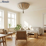 Cargar imagen en el visor de la Galería, Lámpara de techo Valoflor artística con pétalos florales y estilo escultórico en capas para salas de estar y dormitorios