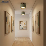 Charger l'image dans la visionneuse de galerie, Plafonnier encastré contemporain en porcelaine Cerova – Éclairage d'ambiance doux pour couloirs et bureaux