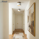 Load image into Gallery viewer, Cerova Contemporary Porcelain Flush Mount Ceiling Light – Soft Ambient Illumination for Hallways and Offices