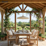 Cargar imagen en el visor de la Galería, Lámpara colgante Elumina con pantalla de seda plisada elegante – Lámpara colgante de estilo Mid-Century para comedor