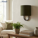 Load image into Gallery viewer, Nolvara Fabric Shade Wall Lamp - Modern Bedroom Wall Sconce for Cozy Lighting