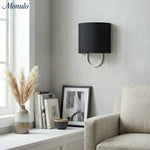 Load image into Gallery viewer, Nolvara Fabric Shade Wall Lamp - Modern Bedroom Wall Sconce for Cozy Lighting