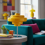 Load image into Gallery viewer, Koloro Glass Table Lamp – Modern Tiered Lamp for Living or Work Spaces