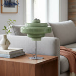 Load image into Gallery viewer, Koloro Glass Table Lamp – Modern Tiered Lamp for Living or Work Spaces