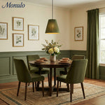 Cargar imagen en el visor de la Galería, Lámpara colgante plisada de tela Luvora: elegante lámpara colgante de latón para comedor