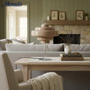 Koloro Glass Table Lamp – Modern Tiered Lamp for Living or Work Spaces