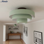 Charger l'image dans la visionneuse de galerie, Lampe Plafonnier Sculpturale à Trois Niveaux Malero de Style Bauhaus pour Salon et Chambre