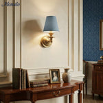 Load image into Gallery viewer, Rowan Drum Shade Wall Sconce – Fabric Sconce Light for Cozy Cottage Lighting