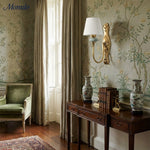 Load image into Gallery viewer, Rowan Classic Fabric Shade Sconce – Ceramic Wall Light for Hallway or Bedroom