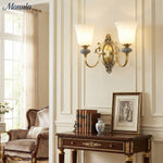 Load image into Gallery viewer, Rowan Classic Fabric Shade Sconce – Ceramic Wall Light for Hallway or Bedroom