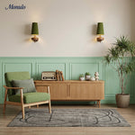 Cargar imagen en el visor de la Galería, Aplique de pared Rowan Retro con pantalla de tela: iluminación clásica de tela para el dormitorio