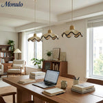 Charger l'image dans la visionneuse de galerie, Suspension en résine en forme d'onde Resinova - Résine métallique moderne pour salles à manger et cuisines