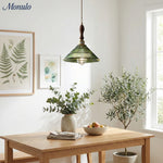 Bild in Gallery-Viewer laden, Verdoma Mid-Century-Modern Hängeleuchte aus strukturiertem Glas – Vintage-Stil für Esszimmer