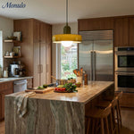 Bild in Gallery-Viewer laden, Verdoma Morandi Scheiben-Glas-Hängeleuchte für modernes Ess- und Wohnzimmer