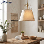 Load image into Gallery viewer, Dumora Modern Minimalist Fabric Tapered Pendant Lamp