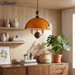 Load image into Gallery viewer, Sunset Afterglow Sunset Medieval Pendant Light with French Acrylic Shade for Dining Room and Foyer