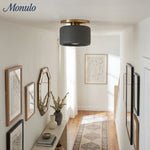 Load image into Gallery viewer, Cerova Porcelain Flush Mount Ceiling Light – Modern Low-Profile Fixture