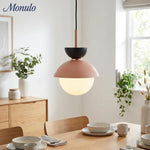 Bild in Gallery-Viewer laden, Frovela Minimalistische Nordische Macaron Pendelleuchte für Esszimmer & Gemütliche Ecken