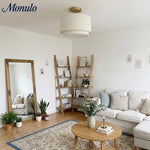 Load image into Gallery viewer, Dumora Double Drum Ceiling Light - Fabric Shade Flush Mount Elegance