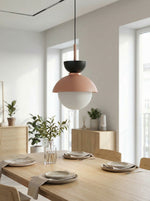 Bild in Gallery-Viewer laden, Frovela Minimalistische Nordische Macaron Pendelleuchte für Esszimmer & Gemütliche Ecken
