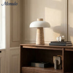Cargar imagen en el visor de la Galería, Lámpara de mesa de travertino Carla