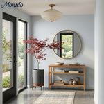 Charger l'image dans la visionneuse de galerie, Plafonnier semi-encastré Elumina Silk avec abat-jour en métal et tissu – Idéal pour le salon et la chambre à coucher