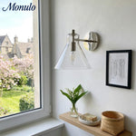 Bild in Gallery-Viewer laden, Glavira Recycelte Glas Wandlampe - Modernes Badezimmer Waschtischlicht