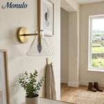 Bild in Gallery-Viewer laden, Glavira Recycelte Glas Wandlampe - Modernes Badezimmer Waschtischlicht