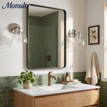 Bild in Gallery-Viewer laden, Glavira Recycelte Glas Wandlampe - Modernes Badezimmer Waschtischlicht