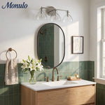 Bild in Gallery-Viewer laden, Glavira Recycelte Glas Wandlampe - Modernes Badezimmer Waschtischlicht