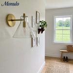 Bild in Gallery-Viewer laden, Glavira Recycelte Glas Wandlampe - Modernes Badezimmer Waschtischlicht