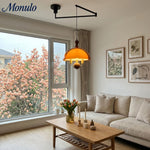 Load image into Gallery viewer, Sunset Afterglow Sunset Medieval Pendant Light with French Acrylic Shade for Dining Room and Foyer