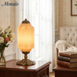 Load image into Gallery viewer, Eloise Scallop Glass Shade Vintage-Inspired Table Lamp for Bedroom and Living Room Accent Lighting