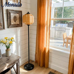 Load image into Gallery viewer, Eloise Decorative Glass Pumpkin Floor Lamp - Retro Organic Style for Living Rooms