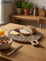 Load image into Gallery viewer, Leopard Solid Sapele Wood Board - Functional Dining Accessory for Kitchen